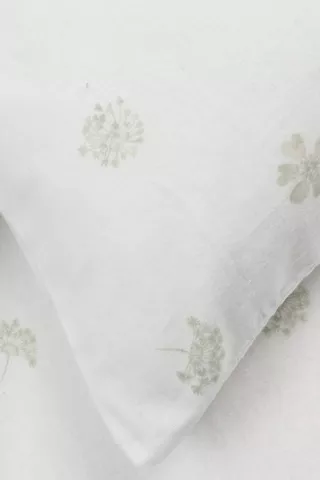 Winter Premium Brushed Cotton Floral Flat Sheet