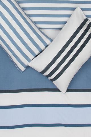 Premium Cotton Winter Stripe Duvet Cover Set