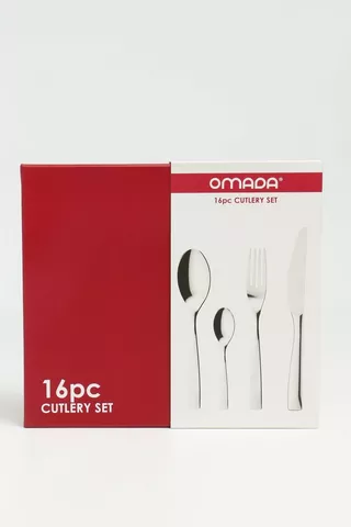 Omada 16 Piece Stainless Steel Cutlery Set