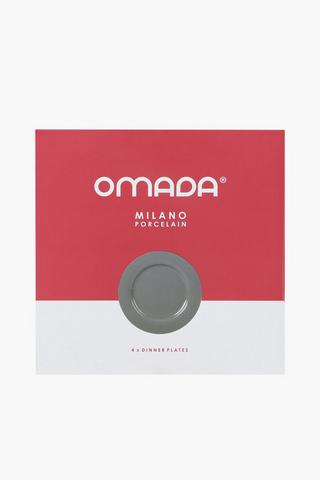 Omada 4 Pack Porcelain Dinner Plates