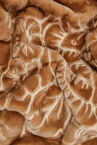 Mink Embossed Floral Blanket, 200x230cm