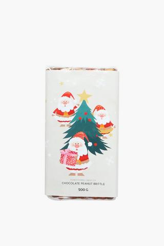 Forest Fairies Festive Chocolate Peanut Brittle Slab, 200g