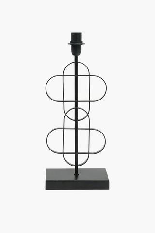Geo Metal Lamp Base, E14