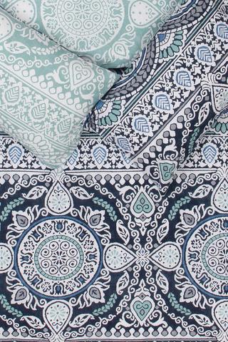 Premium Cotton Reversible Carerra Rustic Duvet Cover Set