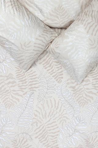 Twirl Foil Botanic Leaves Duvet Cover Set