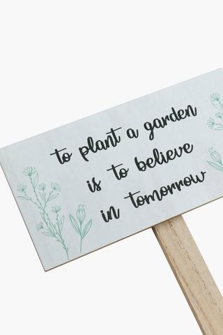 Script Garden Stake, 20x35cm