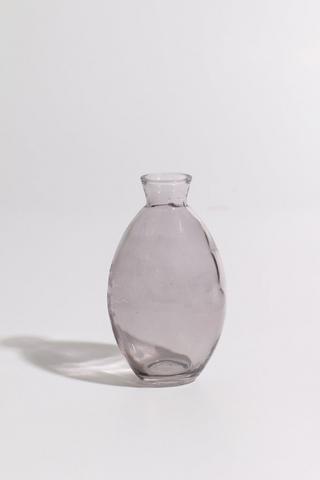 Glass Curve Vase, 7x12cm