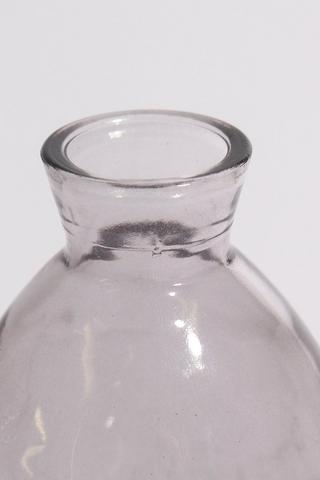 Glass Curve Vase, 7x12cm
