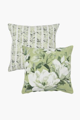 2 Pack Luella Floral Scatter Cushion Covers, 45x45cm