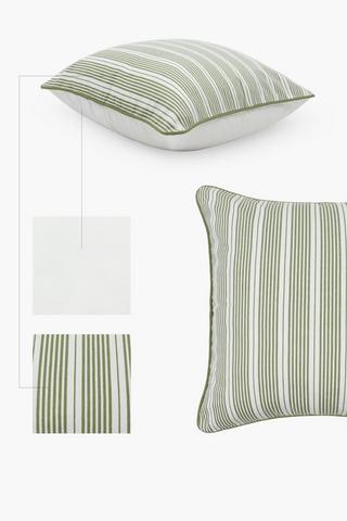 Woven Pipit Stripe Scatter Cushion Cover, 60x60cm