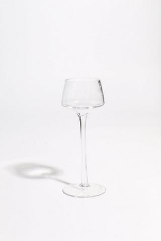 Glass Stem Candle Holder, 20cm