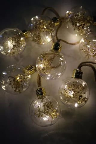Floral Bulb String Lights, 2,4m