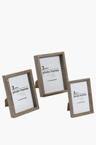 3 Piece Raw Wood Frames