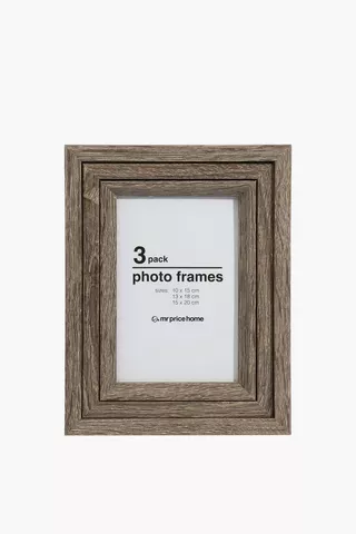 3 Piece Raw Wood Frames