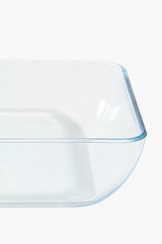 Pyrex Rectangle Glass Bowl, 3,3l