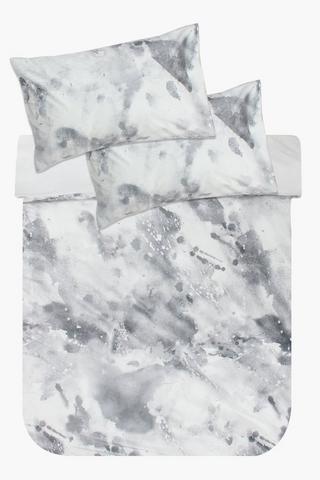 Premium Cotton Velvet Abstract Duvet Cover Set