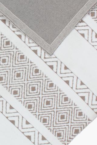 Chenille High Low Geometric Rug, 300x400cm