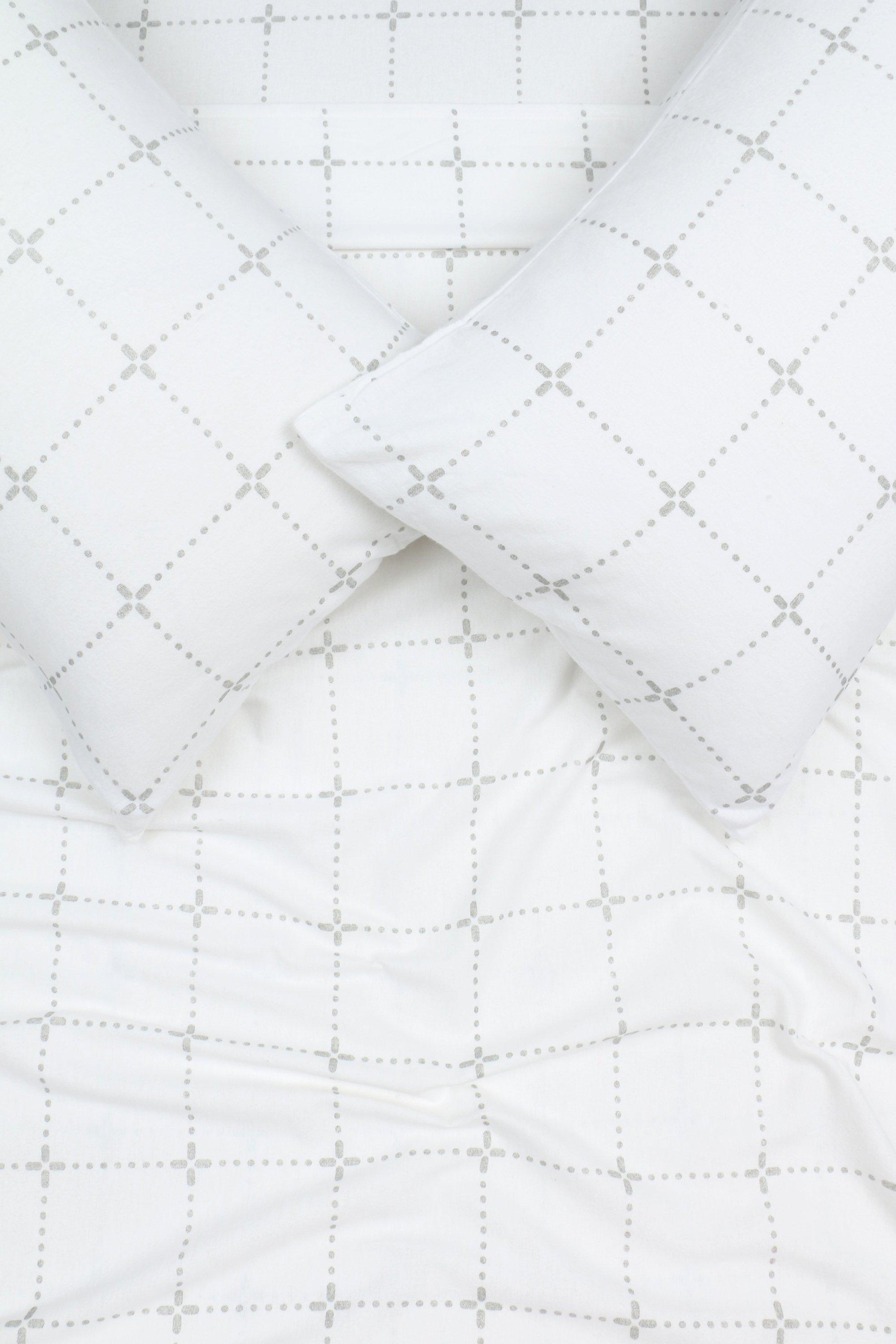 Winter Premium Brushed Cotton Check Fitted Sheet