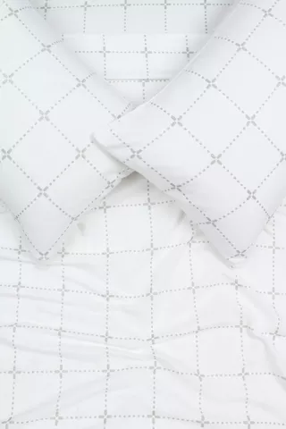 Winter Premium Brushed Cotton Check Fitted Sheet