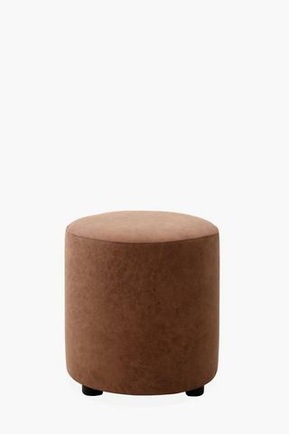 Savannah Round Pu Ottoman
