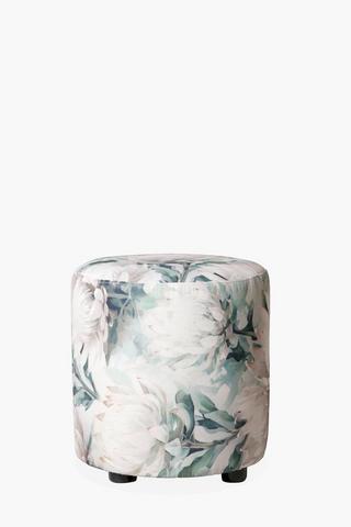 Printed Round Ottoman