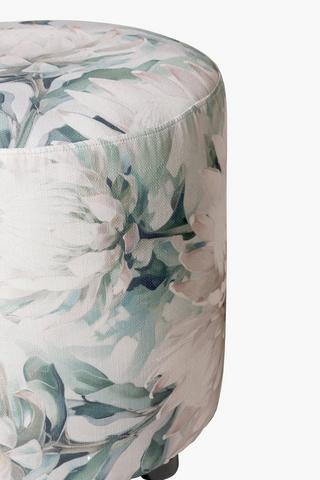 Printed Round Ottoman