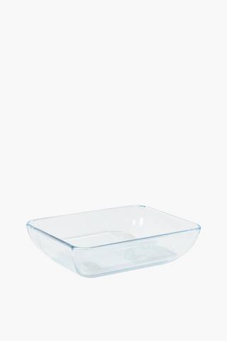 Pyrex Rectangle Glass Bowl, 1,3l