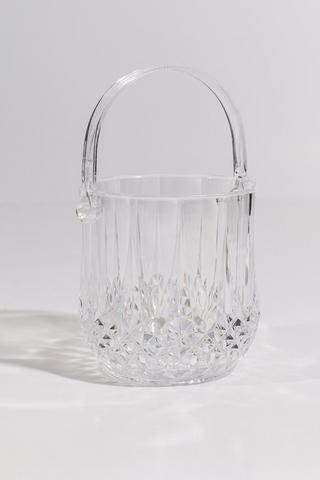 Textured Glass Ice Bucket, 1l