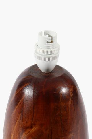 Dark Wood Lamp Base, B22