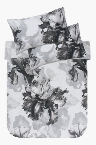 Premium Cotton Printed Monochrome Classic Duvet Cover Set