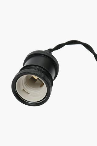 Twist Cap And Cord Pendant, E27