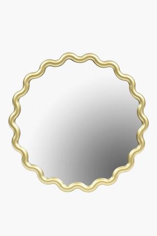 Scallop Wave Mirror, 50cm