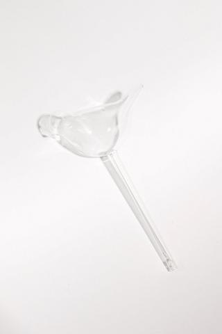 Glass Bird Watering Stem, 25cm