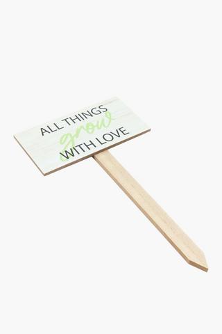 Garden Peg Sign, 20x35cm