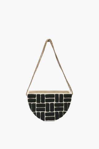 Mono Brick Hanging Planter, 35cm