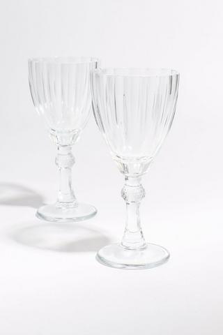 6 Pack Tear Drop Water Glasses