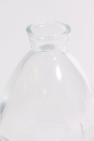 Glass Curve Vase, 7x12cm