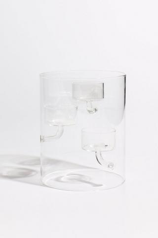 Hurricane Triple Tealight Holder, 15cm