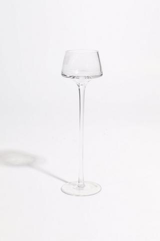 Glass Stem Candle Holder, 27cm