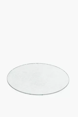 Antique Mirror Candle Plate, 18cm