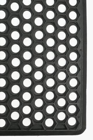 Rubber Honeycomb Door Mat, 40x60cm