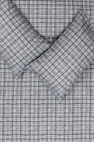 Premium Cotton Printed Textured Check Duvet Cover Set