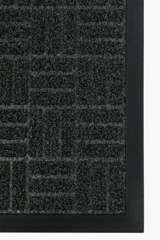 Coir And Rubber Lines Door Mat, 40x60cm