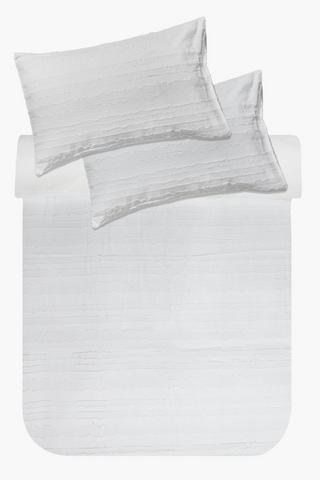 Premium Cotton Jacquard Stripe Duvet Cover Set