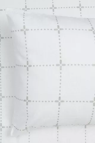 Winter Brushed Cotton Check 2 Pack Standard Pillowcases