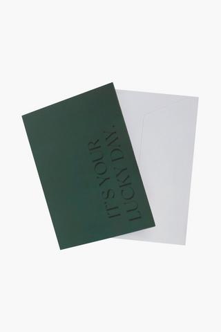 Lucky Day Gift Card A6
