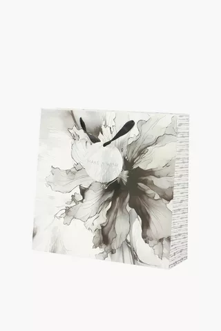 Mono Floral Gift Bag Medium