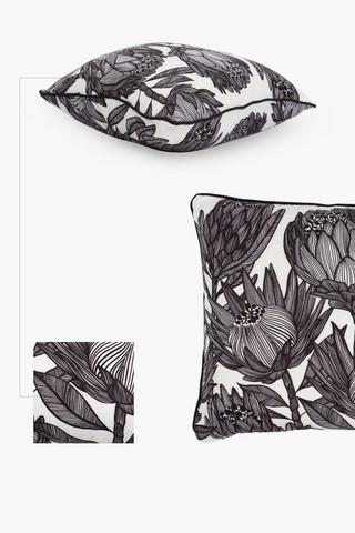 Printed Patio Protea Scatter Cushion, 60x60cm