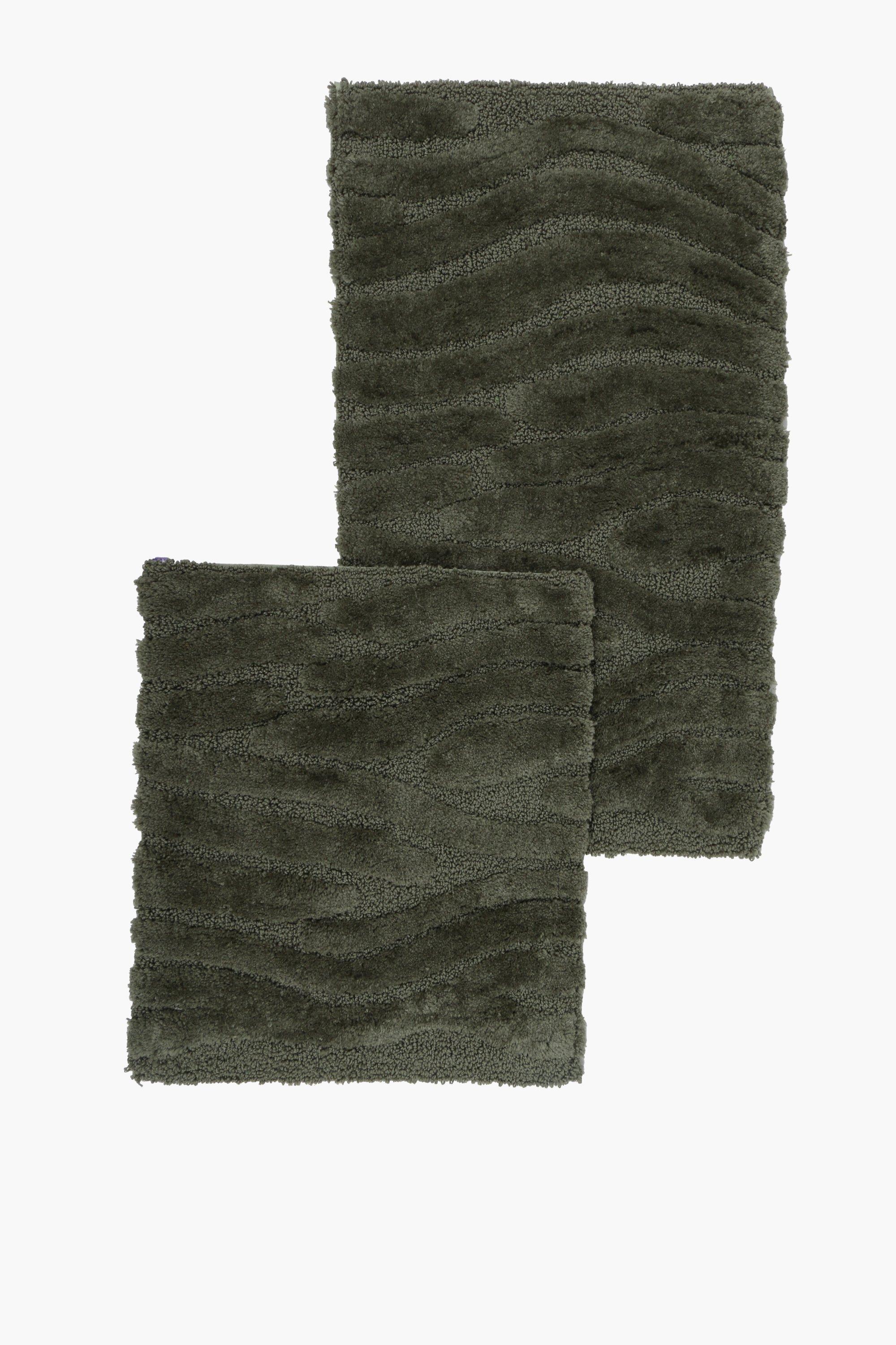 2 Piece Woven Cotton Bath Mat Set main image 1