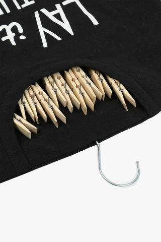 Quirky Script Peg Bag